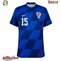 Camiseta Croacia Mario Pasalic #15 Visitante Equipación Eurocopa 2024 manga corta